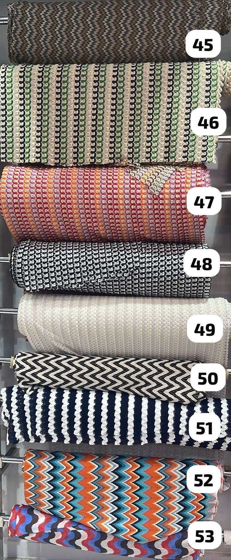 53 Different Design, Zigzag Knit Mesh Fabric
