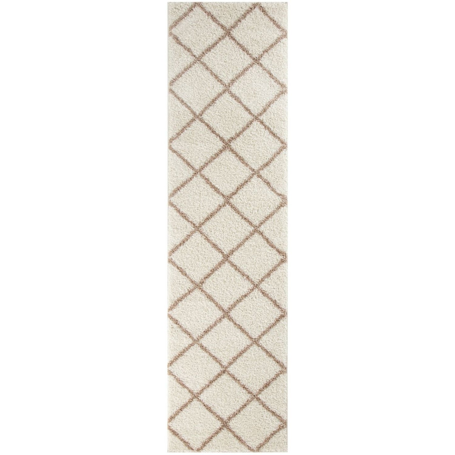 Moroccan Ivory Shaggy Rug | 530