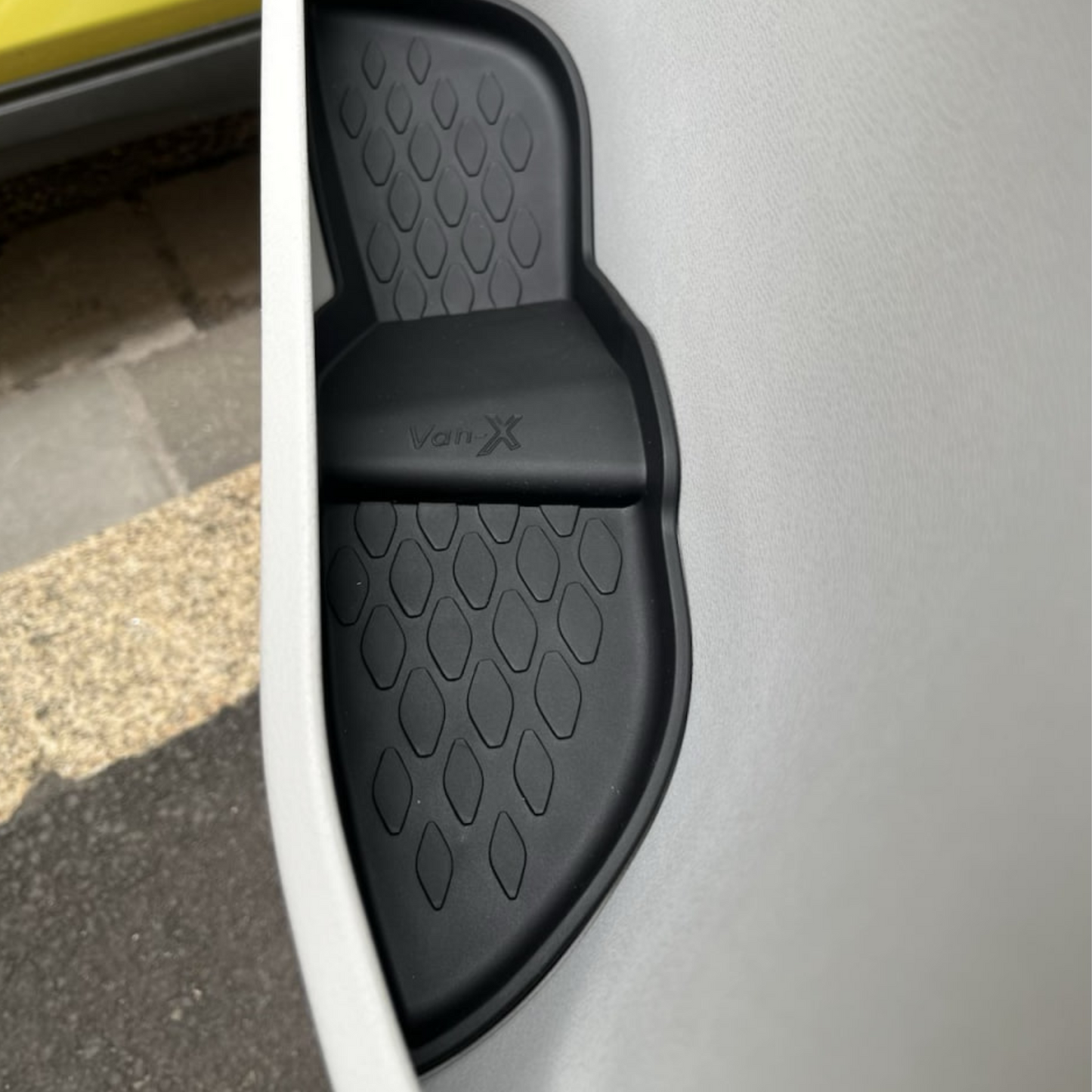 For VW ID. Buzz Rubber Front Door Pocket Mats | Lower Level Premium Fit | Van-X