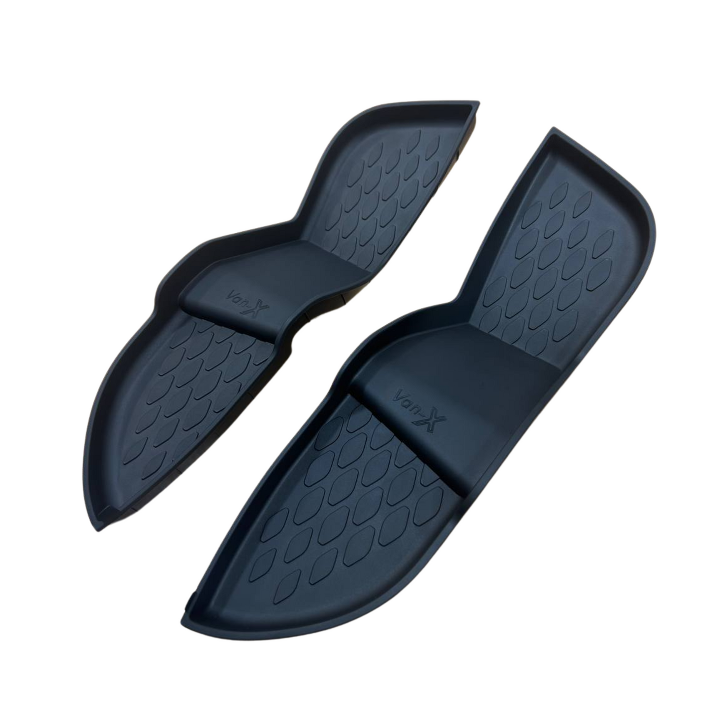 For VW ID. Buzz Rubber Front Door Pocket Mats | Lower Level Premium Fit | Van-X