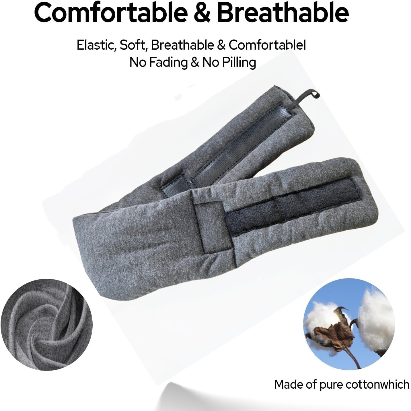 Obscurax Modal Cotton Blackout Sleep Eye Mask & Neck Pillow Travel Set for Comfort & Sleep