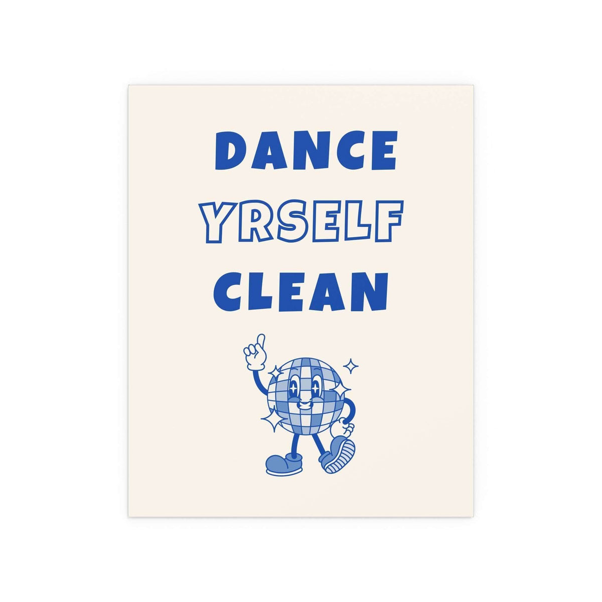 LCD Soundsystem - Dance Yrself Clean (Off-white + Blue)