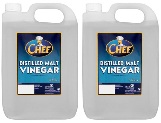 2 x Chef Distilled Malt Vinegar 5L