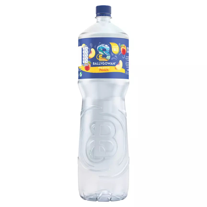 12 x Ballygowan Hint Of Fruit Peach 1.5L