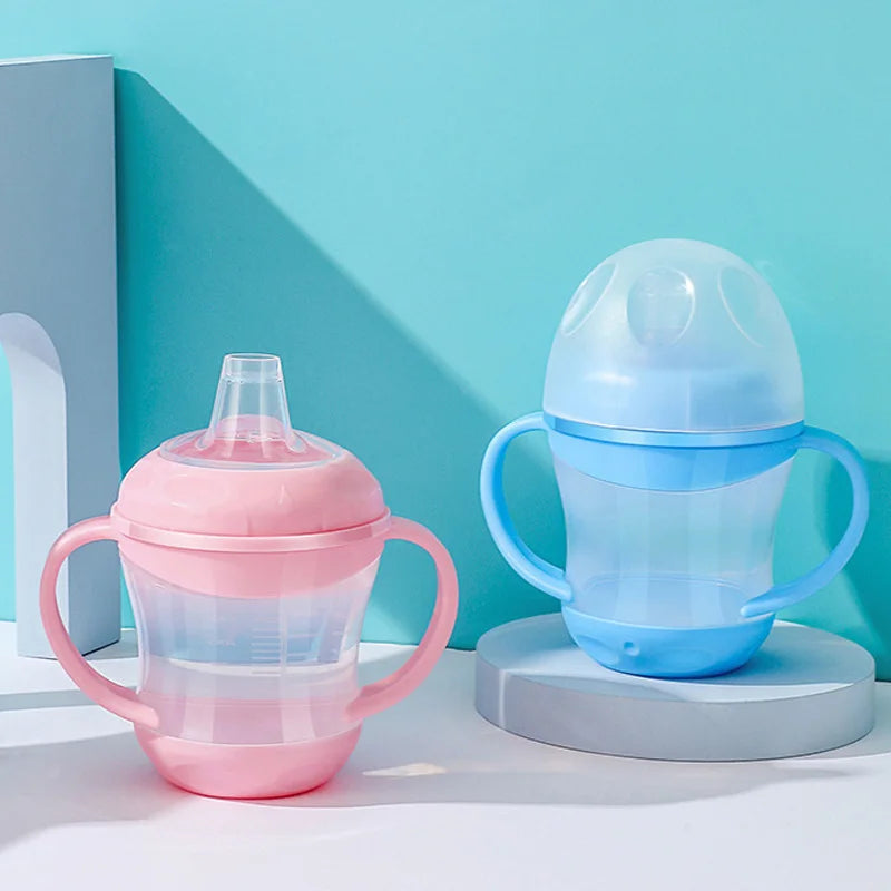 PP Baby Training Cups 160ml - Ergonomic Handles & Suction Base