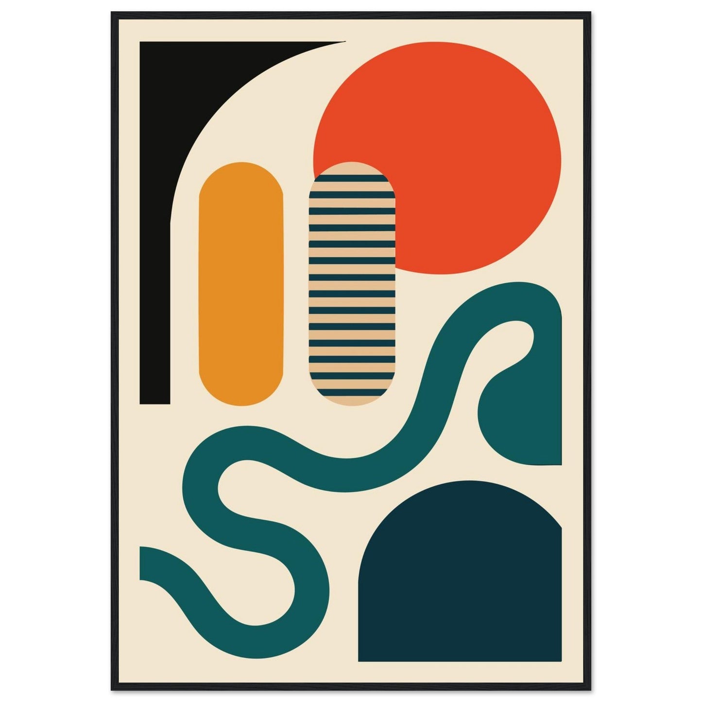 Abstract Bliss - Premium Matte Paper Wooden Framed Poster