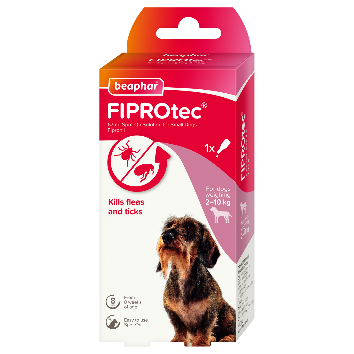 Fiprotec Spot On Dog 1 Treatment - Case of 6