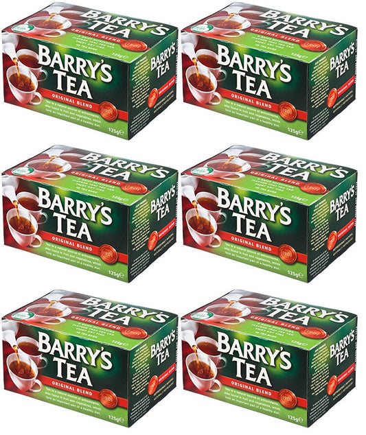 6 x Barry's Tea Original 40 Tea Bags 125G
