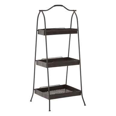 Lexa Black Metal Storage Rack