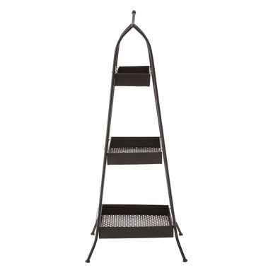 Lexa Black Metal Storage Rack