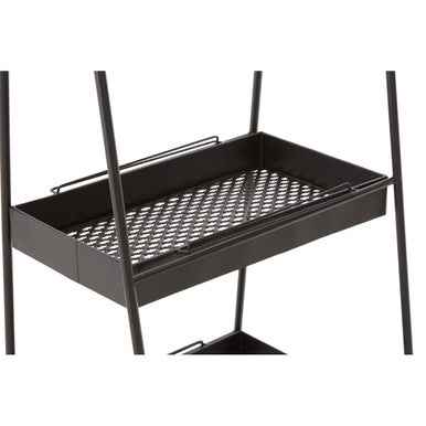 Lexa Black Metal Storage Rack