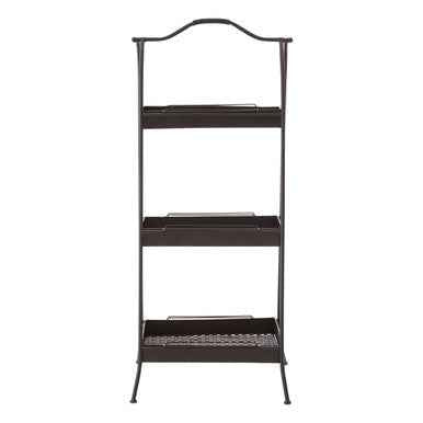 Lexa Black Metal Storage Rack