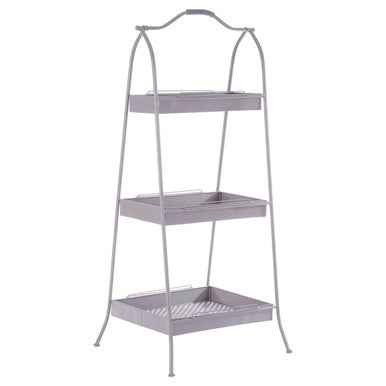 Lexa Grey Metal Storage Rack