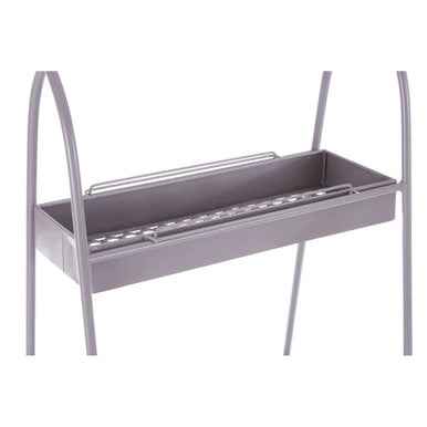 Lexa Grey Metal Storage Rack