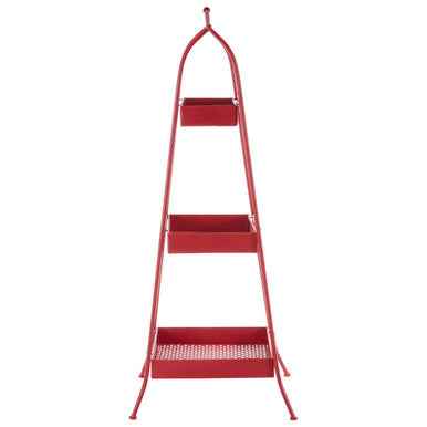 Lexa Red Metal Storage Rack