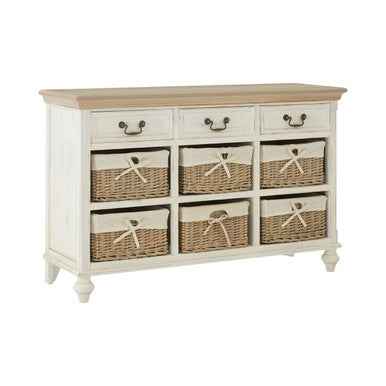Hendra Cabinet With 6 Willow Baskets