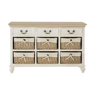Hendra Cabinet With 6 Willow Baskets