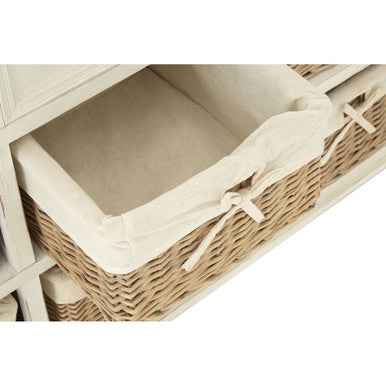 Hendra Cabinet With 6 Willow Baskets