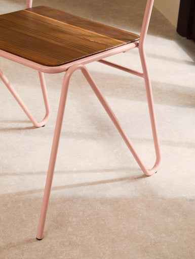 District Pink Metal Chair