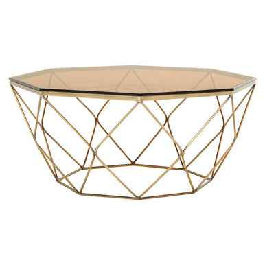 Allure Brushed Bronze Tapered Coffee Table