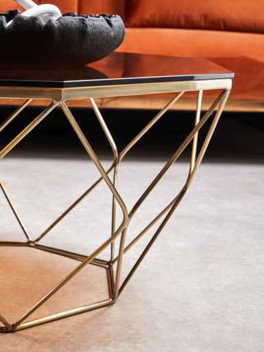 Allure Brushed Bronze Tapered Coffee Table