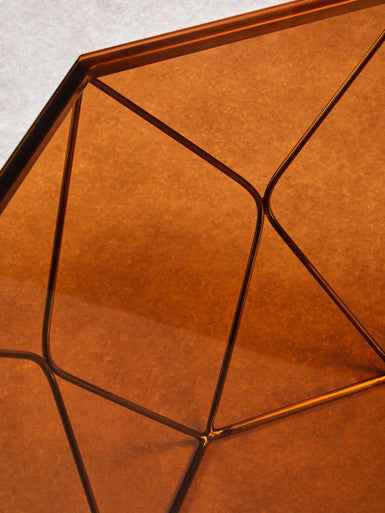 Allure Brushed Bronze Tapered Coffee Table