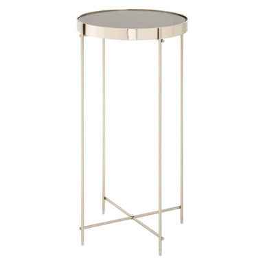 Allure Grey Mirror Tall Side Table