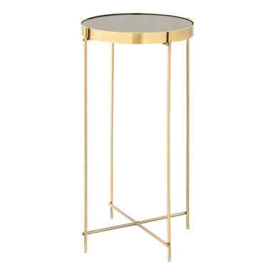 Allure Black Mirror Tall Side Table