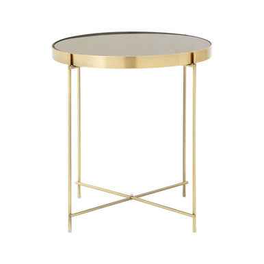 Allure Black Mirror Low Side Table