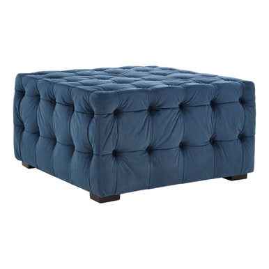 Stella Midnight Velvet Button Stool
