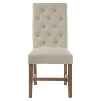 Lyon Beige Linen Dining Chair
