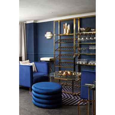 Otylia Deep Blue Velvet Armchair