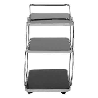 Alvaro Chrome Finish Drinks Trolley