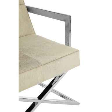 Kensington Townhouse Genuine Grey Leather Chair