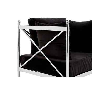 Novo Chair With Silver Lattice Arms