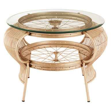 Mantis Champagne Gold Finish Table