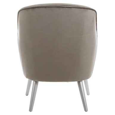 Louxor Grey Velvet Chair