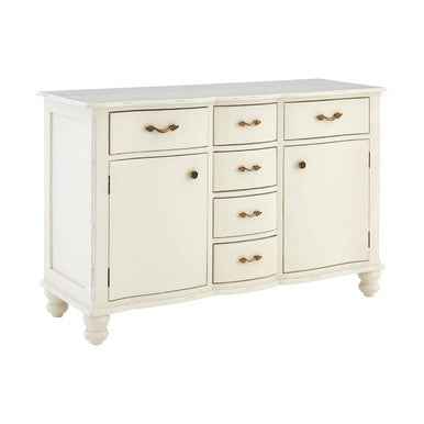 Loire 6 Drawer White Sideboard
