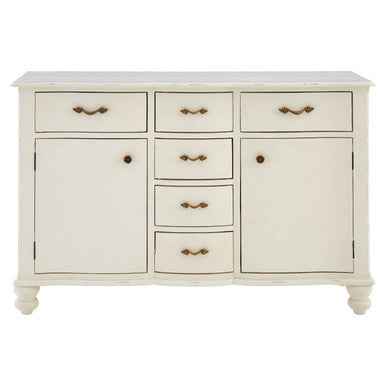 Loire 6 Drawer White Sideboard