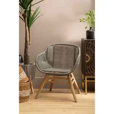 Sisal Grey Rope Armchair