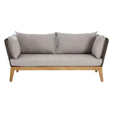 Opus 3 Seat Grey Sofa with Wooden Legs