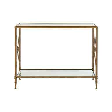 Axis Console Table With Gold Finish Frame