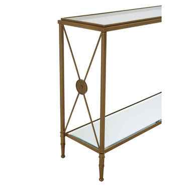 Axis Console Table With Gold Finish Frame
