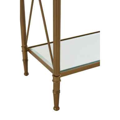Axis Console Table With Gold Finish Frame