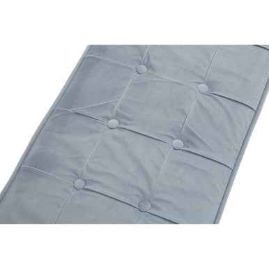 Allure Powder Blue And Gold Tufted Bench