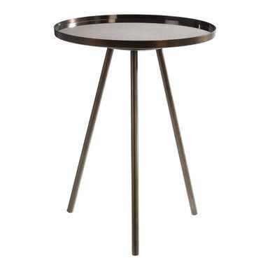 Corra Black Iron Finish Side Table