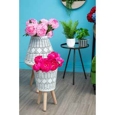 Corra Black Iron Finish Side Table