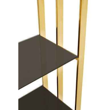 Horizon Rectangular Tempered Glass Five Tier Shelving Unit