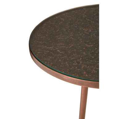 Akola Copper Finish Side Table