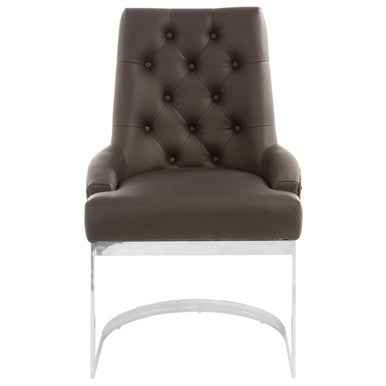 Azalea Black Faux Leather Dining Chair